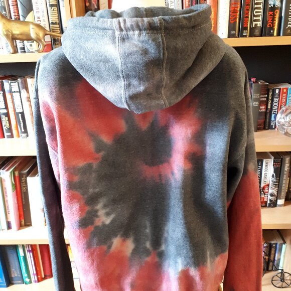 Hoodie - Heavy Cotton - Grey and Pink - Size Medium - Picture 4 of 5